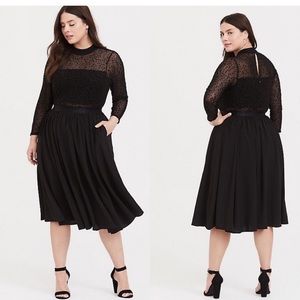 Fit & Flare Star Print Dress